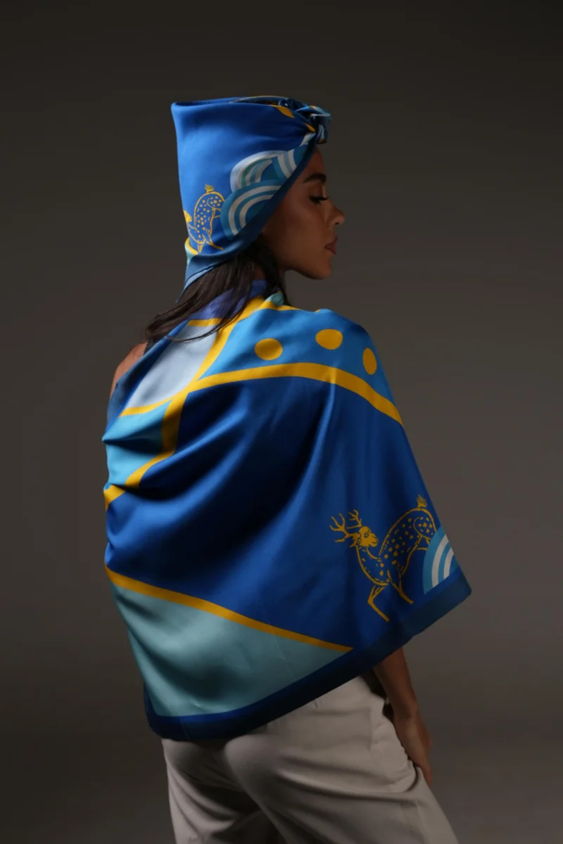 Papilio Lustra Blue  Scarf